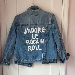 Denim Jean Jacket - J’adore Le rock n roll